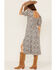 Beyond The Radar Women's Floral Print Split Leg Midi Dress, Blue, hi-res