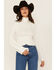 Image #1 - Shyanne Women's Mock Neck Long Bell Sleeve Top, Cream, hi-res
