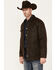 Image #2 - Cody James Men's Oilskin Snap Heavy Jacket, Brown, hi-res