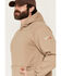 Image #2 - Ariat Men's DR Durastretch Solid Hooded Sweatshirt, Khaki, hi-res
