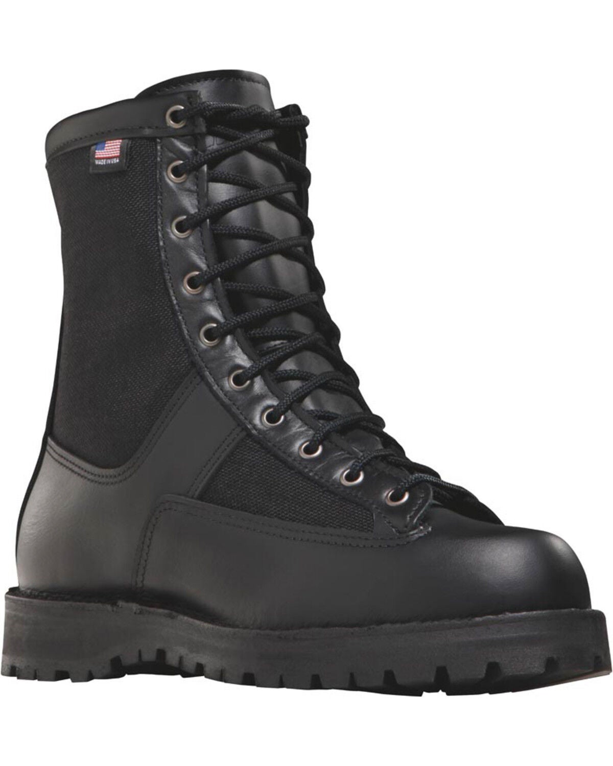 Danner Men's Acadia 8"" Uniform Boots - Soft Toe, Black, hi-res