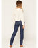 Image #3 - Wrangler Women's Halle Dark Wash High Rise Bespoke Slim Straight Stretch Denim Jeans, Dark Wash, hi-res