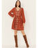 Image #1 - Jolt Women's Embroidered Long Sleeve Mini Dress, , hi-res