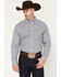 Image #1 - Wrangler Men's Geo Print Long Sleeve Button-Down Western Shirt, Teal, hi-res