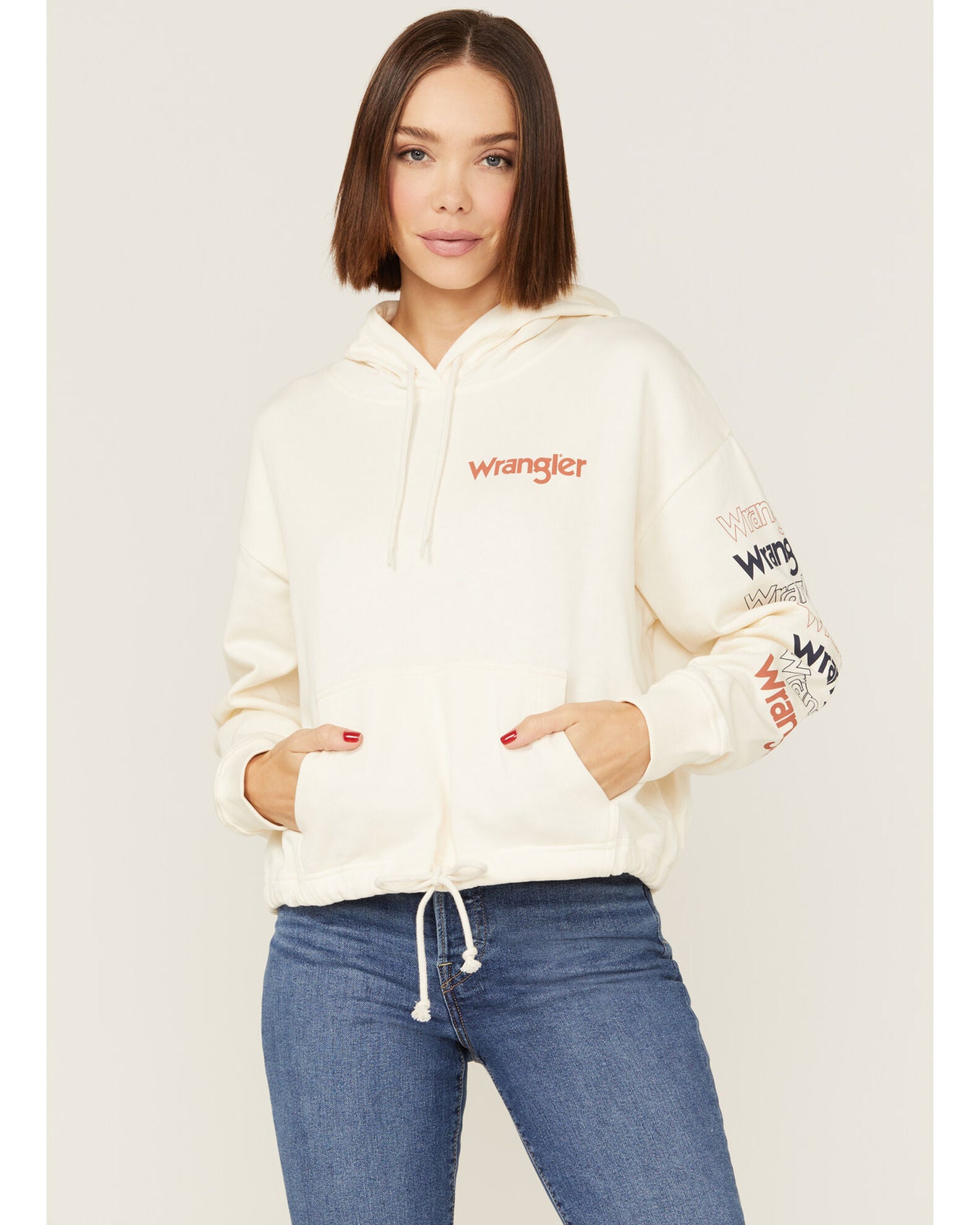 Wrangler Women's Logo Cropped Hoodie | Boot Barn