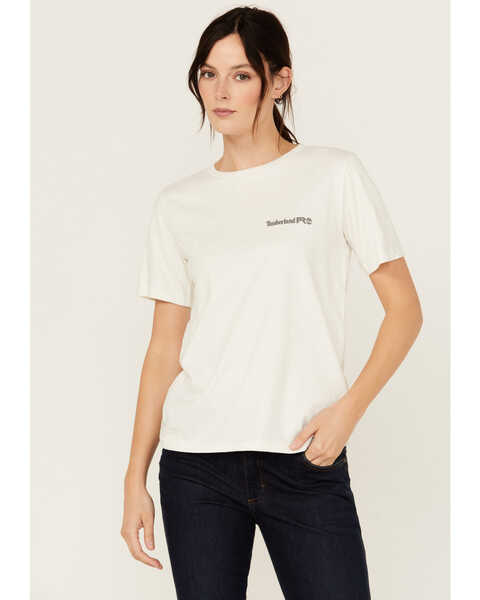 Timberland PRO® Women's Core Short Sleeve T-Shirt, White, hi-res