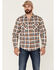 Image #1 - Brixton Men's Bowery Summer Weight Plaid Button-Down Western Shirt, Orange, hi-res