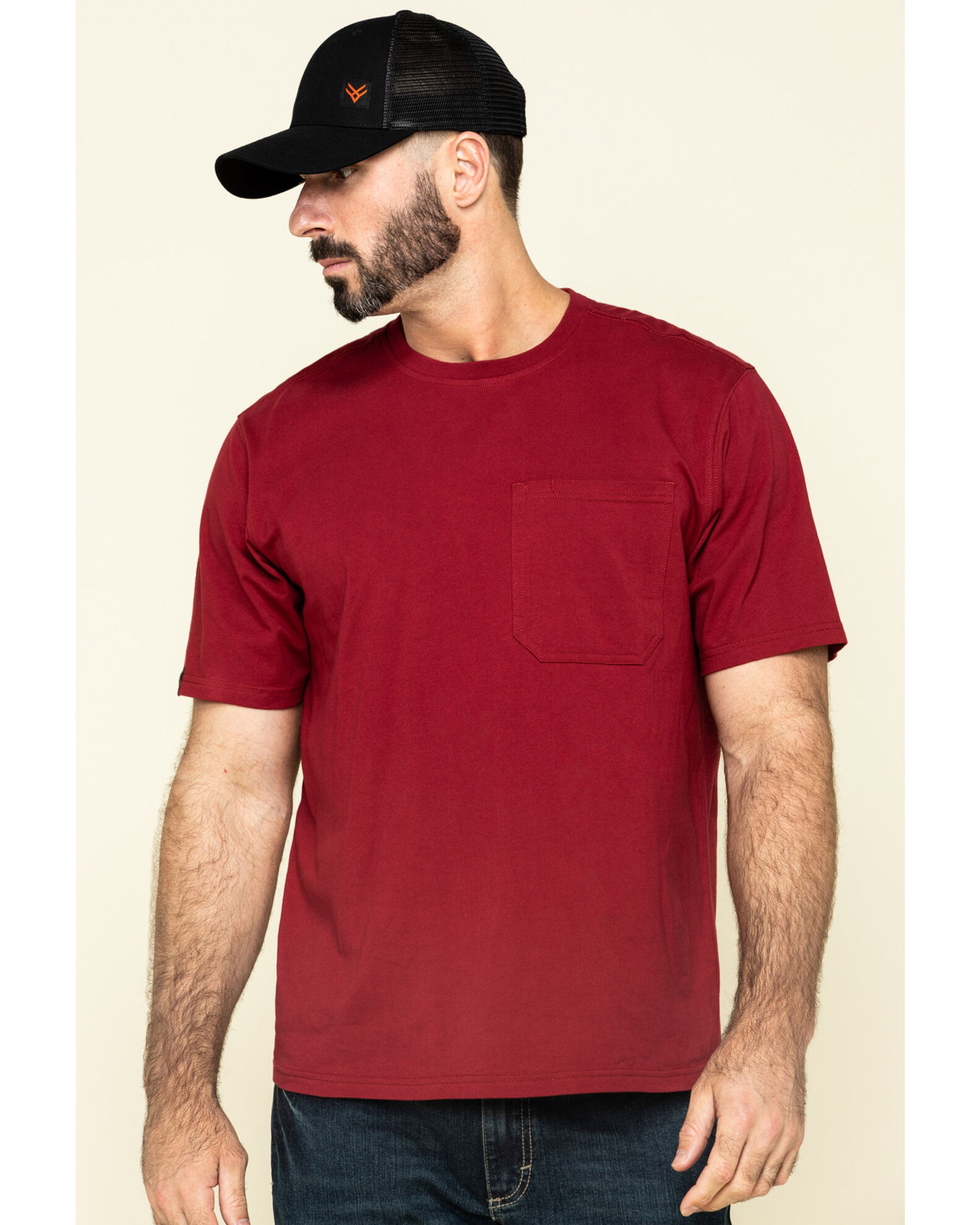 Red pocket hot sale t shirt