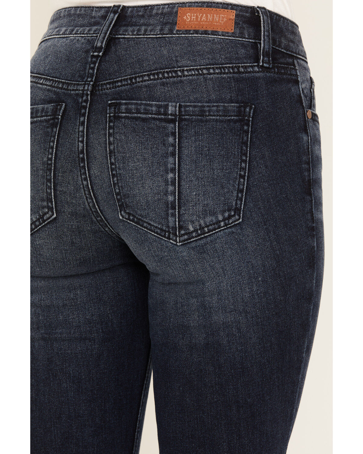 Product Name:  Shyanne Women's Foxtail Mid Rise Relaxed Hem Stretch Bootcut Jeans