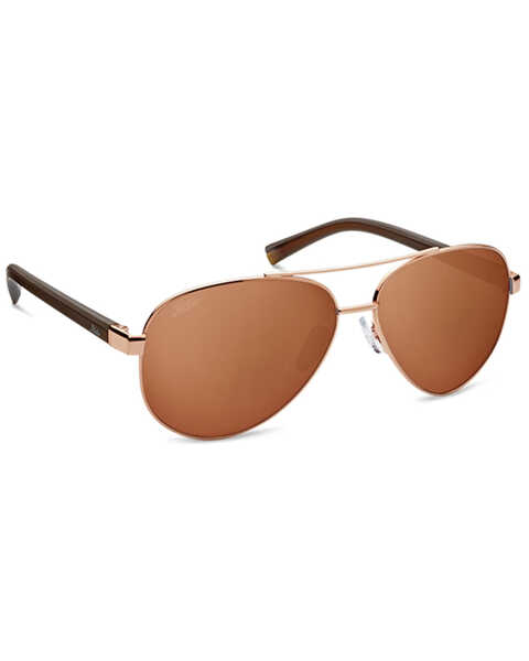 Hobie Broad Shiny Gold & Copper Gradient PC Polarized Sunglasses , Gold, hi-res