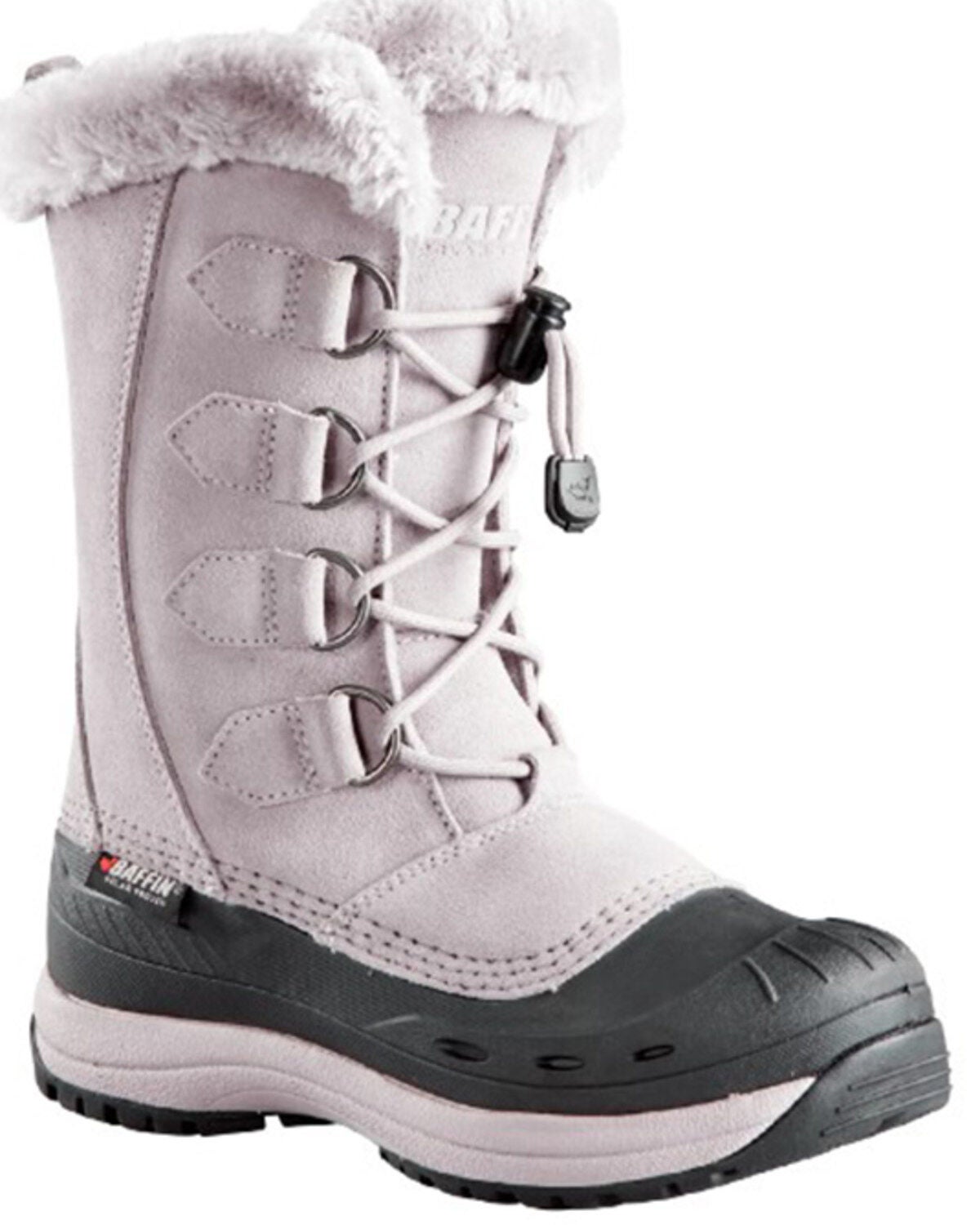 Baffin Women's Chloe Suede Leather Tundra Work Boots, Grey, hi-res