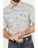 Image #3 - Cowboy Hardware Men's All Over Skull Short Sleeve Western Snap Shirt, Light Grey, hi-res