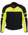 Image #5 - Milwaukee Leather Men's Mesh Racing Jacket with Removable Rain Jacket Liner - 3X, Bright Green, hi-res