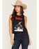 Image #1 - Girl Dangerous Women's Rodeo Graphic Tank Top, Black, hi-res