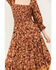 Image #3 - Angie Women's Border Print Long Sleeve Maxi Dress, , hi-res