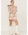 Image #4 - Shyanne Women's Southwestern Long Sleeve Shift Mini Dress, Fuchsia, hi-res