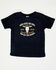 Image #1 - Cowboy Hardware Toddler Boys' Mess With The Bull Short Sleeve Graphic T-Shirt, Navy, hi-res