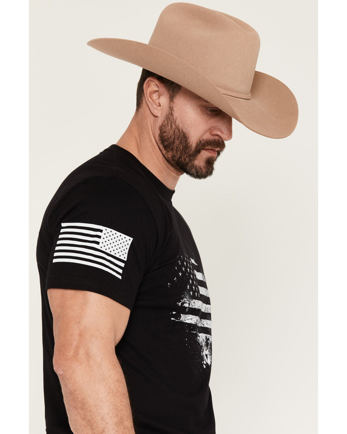 Image #2 - Grunt Style Men's American Acid Short Sleeve Graphic T-Shirt - Big, Black, hi-res