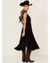 Scully Women's Lace-Up Jacquard Dress, Black, hi-res