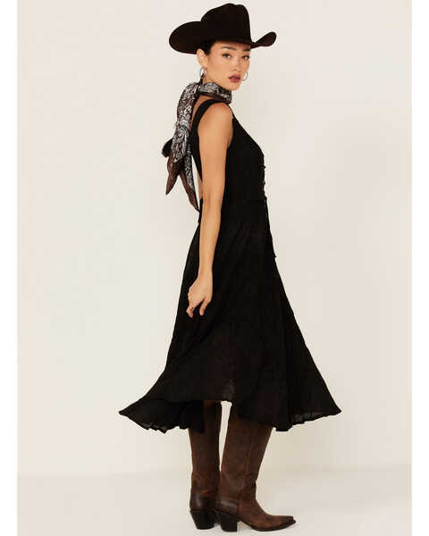 Image #4 - Scully Women's Lace-Up Jacquard Dress, Black, hi-res