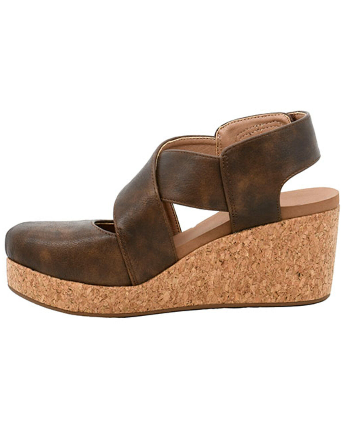 Image #3 - Corkys Women's Case Closed Wedge Shoes, Chocolate, hi-res