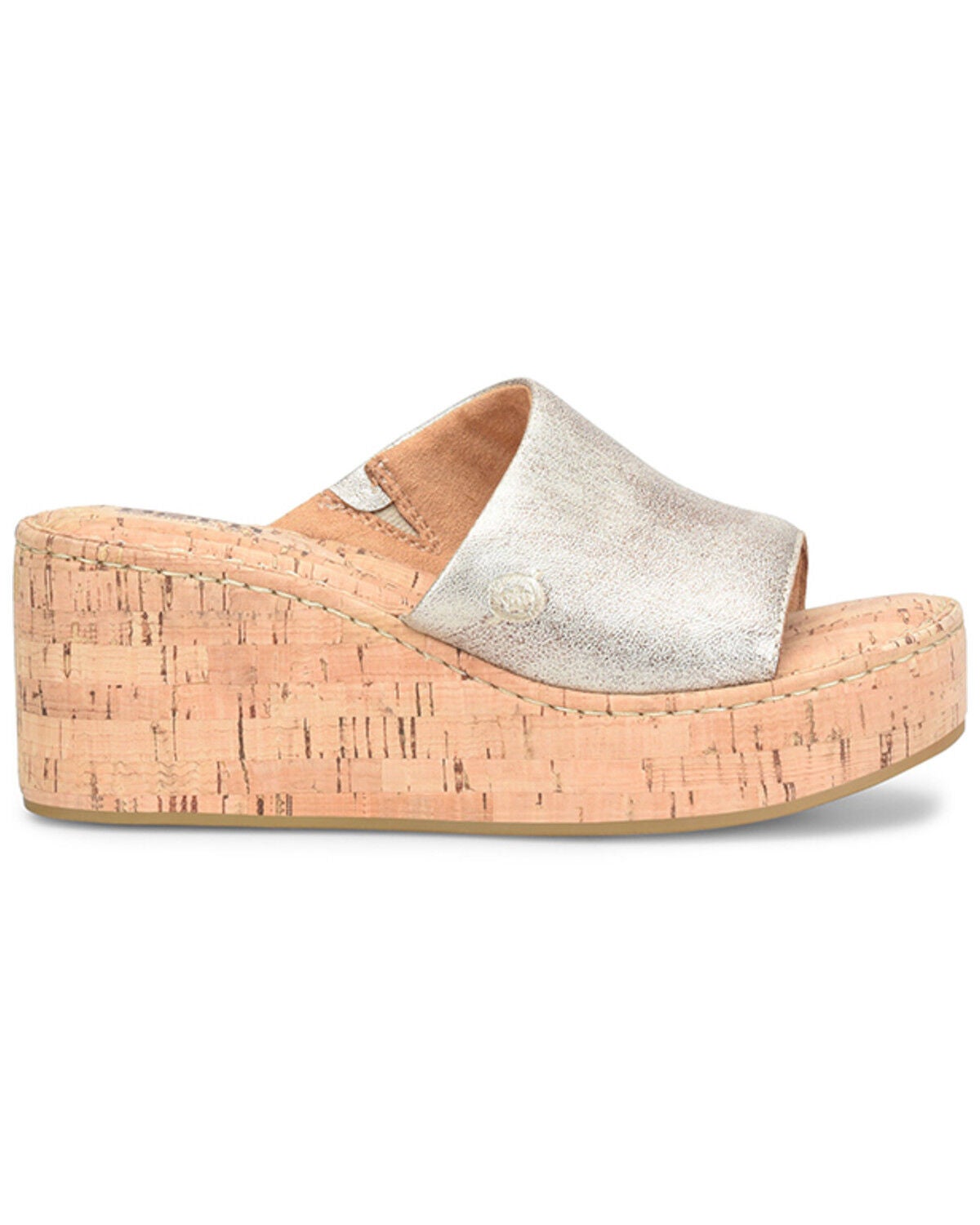 Image #2 - Born Women's Shilo Metallic Wedge Sandals, Brass, hi-res