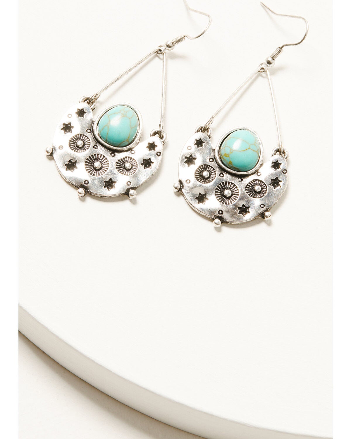 Shyanne Women's Mystic Valley Teardrop Earrings, Silver, hi-res