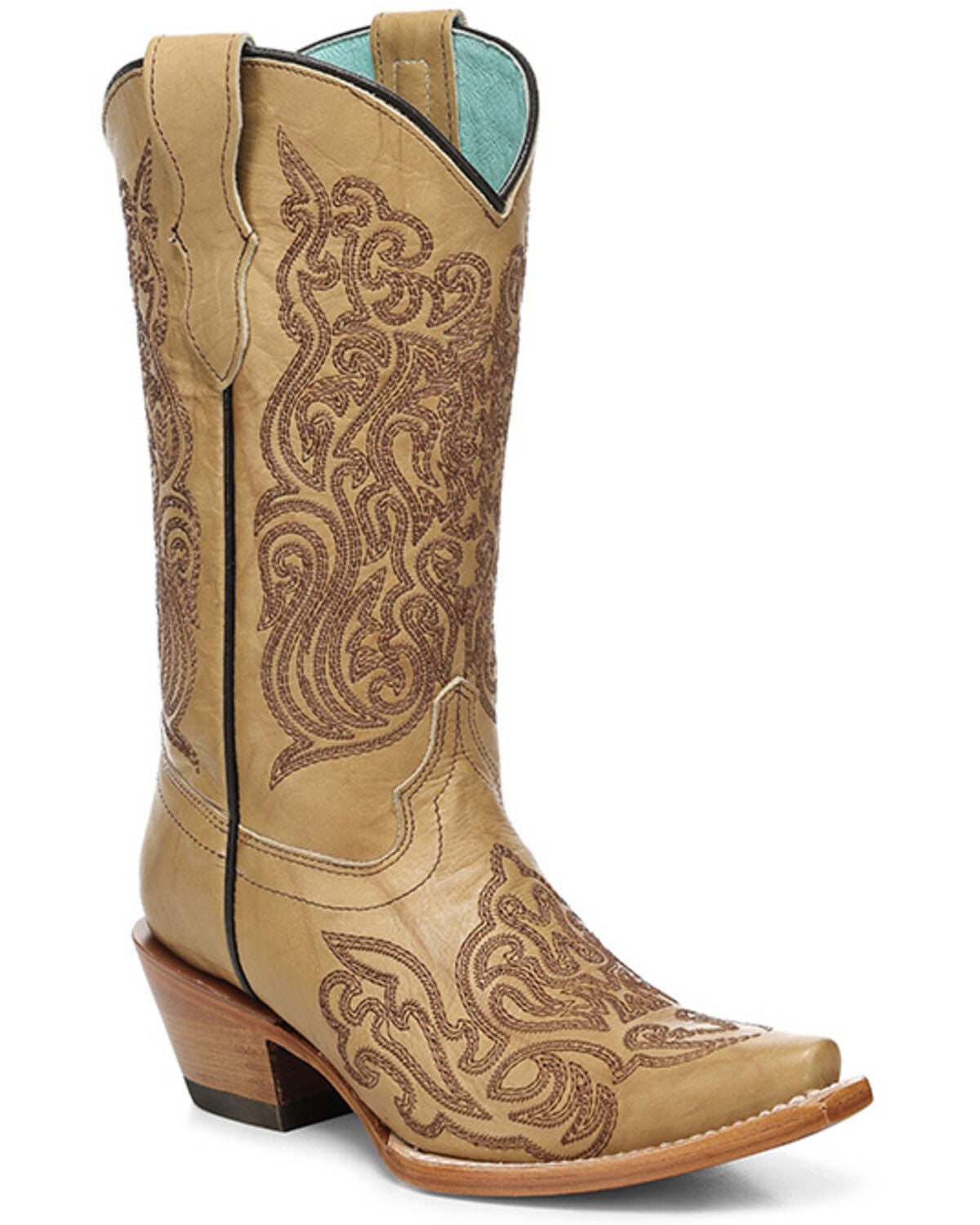 Corral Girls' Western Boots - Snip Toe, Honey, hi-res