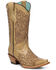 Image #1 - Corral Girls' Western Boots - Snip Toe, Honey, hi-res