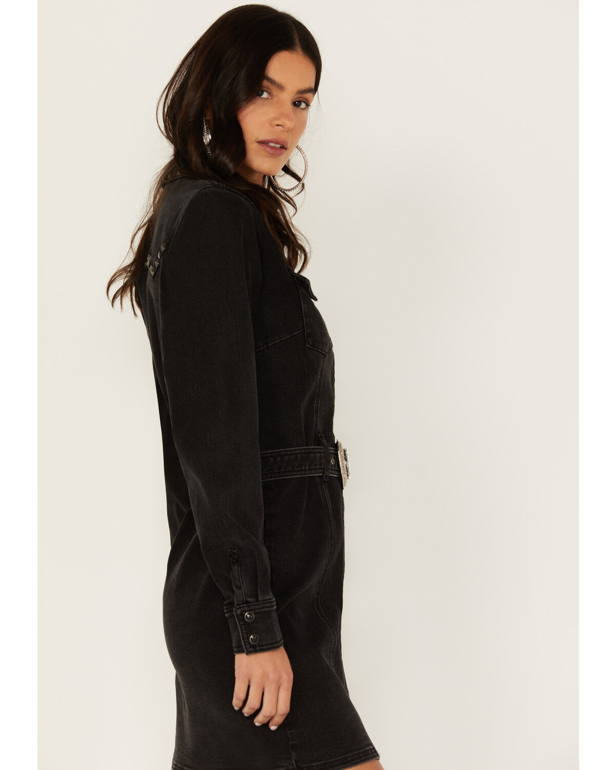 Image #2 - Idyllwind Women's Western Denim Belt Dress, , hi-res