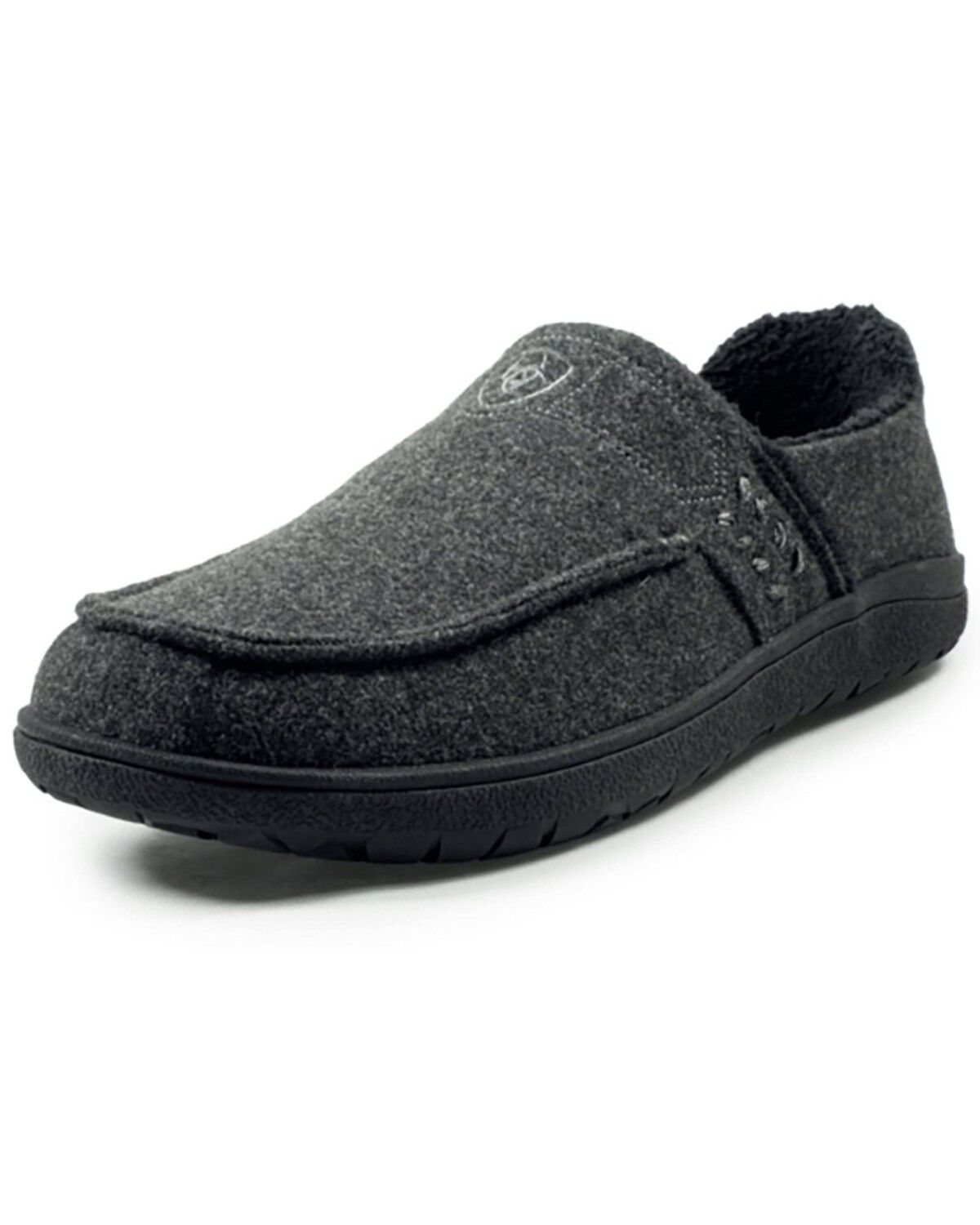 Image #1 - Ariat Men's Restful Comfort Slippers, Grey, hi-res