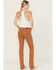 Image #3 - Miss Me Women's Mid Rise 33" Straight Stretch Denim Jeans, , hi-res