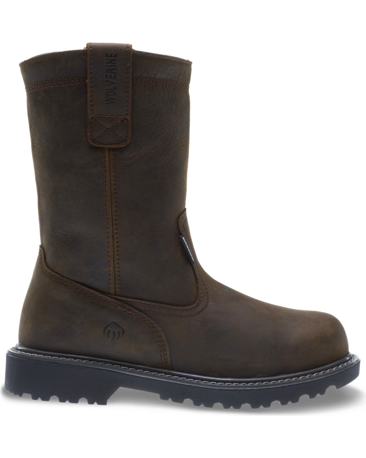 Image #2 - Wolverine Men's Floorhand Waterproof Wellington Work Boots - Steel Toe, Dark Brown, hi-res