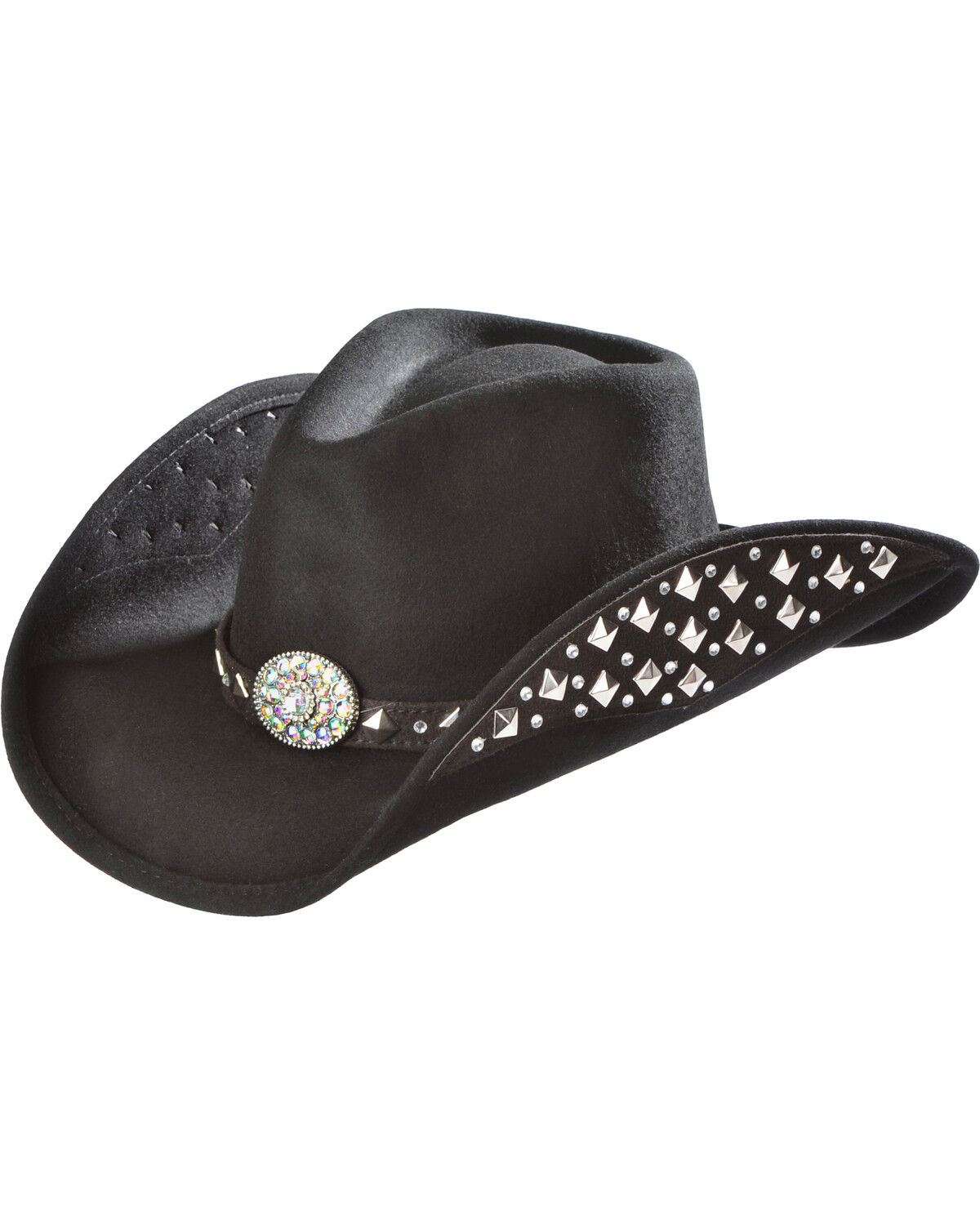 Image #2 - Bullhide Let's Get Loud Wool Cowgirl Hat, Black, hi-res