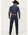 Image #3 - Ariat Men's M4 Dark Wash Colman Porter Relaxed Bootcut Stretch Denim Jeans, Dark Wash, hi-res