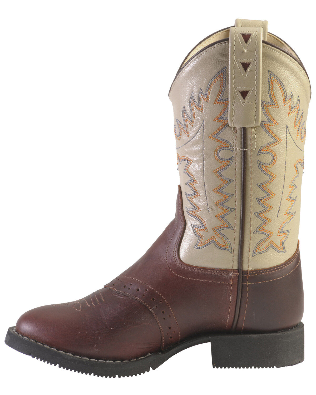 Image #3 - Old West Youth Boys' Saddle Vamp Cowboy Boots - Round Toe, , hi-res