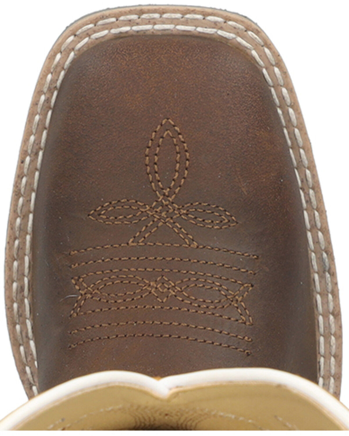 Image #6 - Smoky Mountain Little Boys' Adobe Western Boots - Broad Square Toe, Brown, hi-res