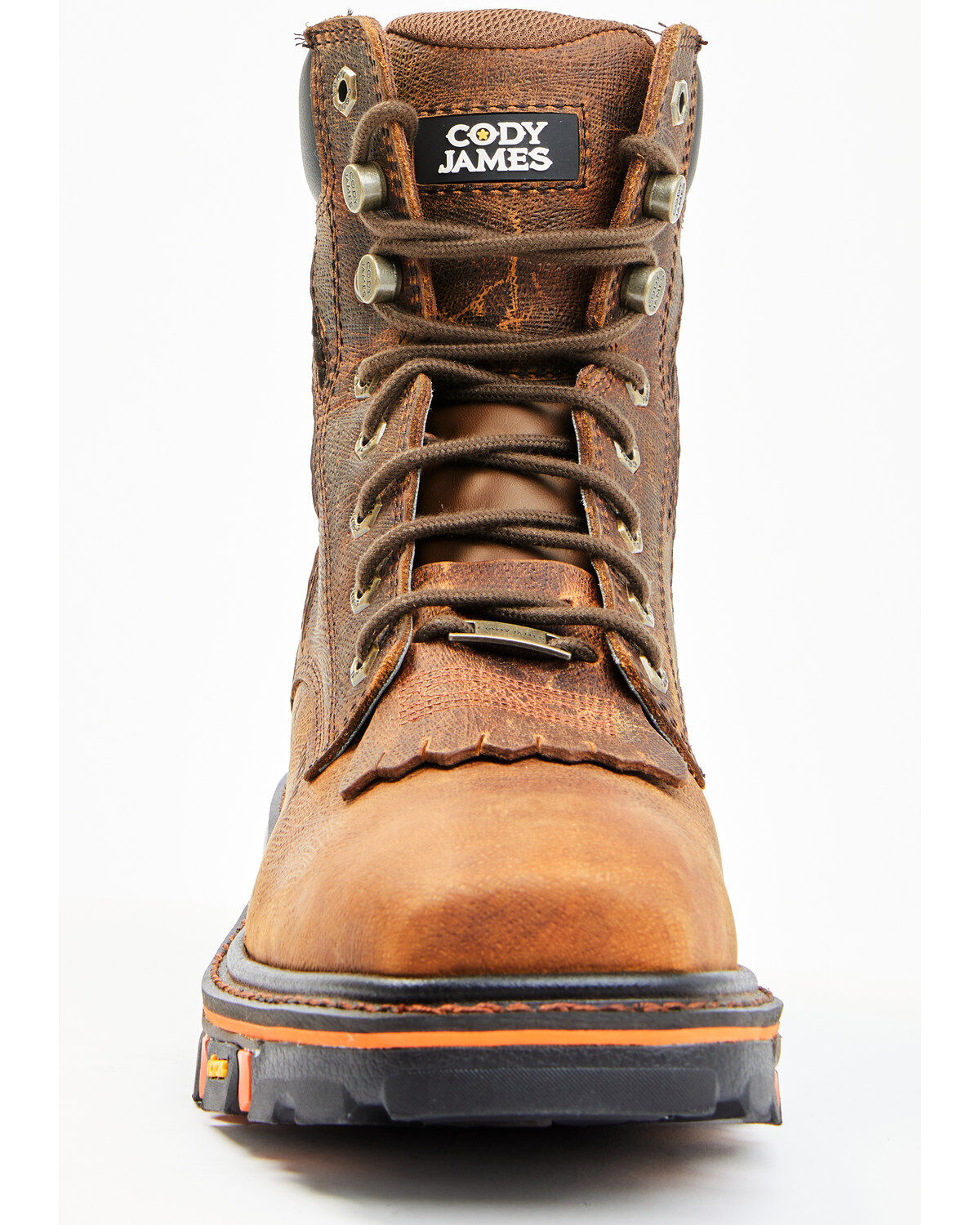 Image #4 - Cody James Men's Decimator Vibram Lace-Up Work Boots - Composite Toe, Brown, hi-res