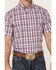 Image #3 - Panhandle Select Men's Small Plaid Print Short Sleeve Button-Down Western Shirt, , hi-res