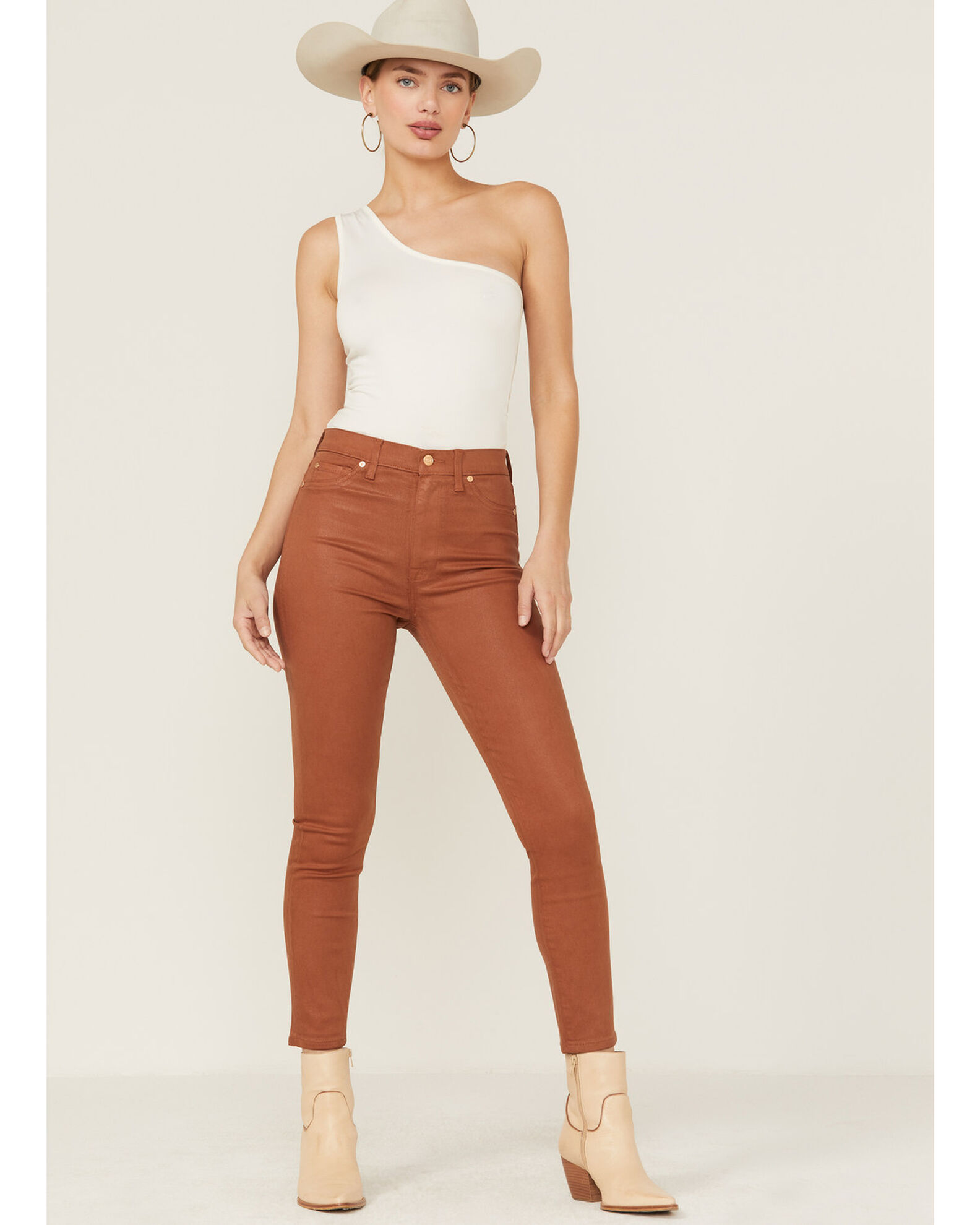 7 for all mankind brown jeans