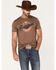Howitzer Men's Freedom Beer Graphic T-Shirt , Brown, hi-res