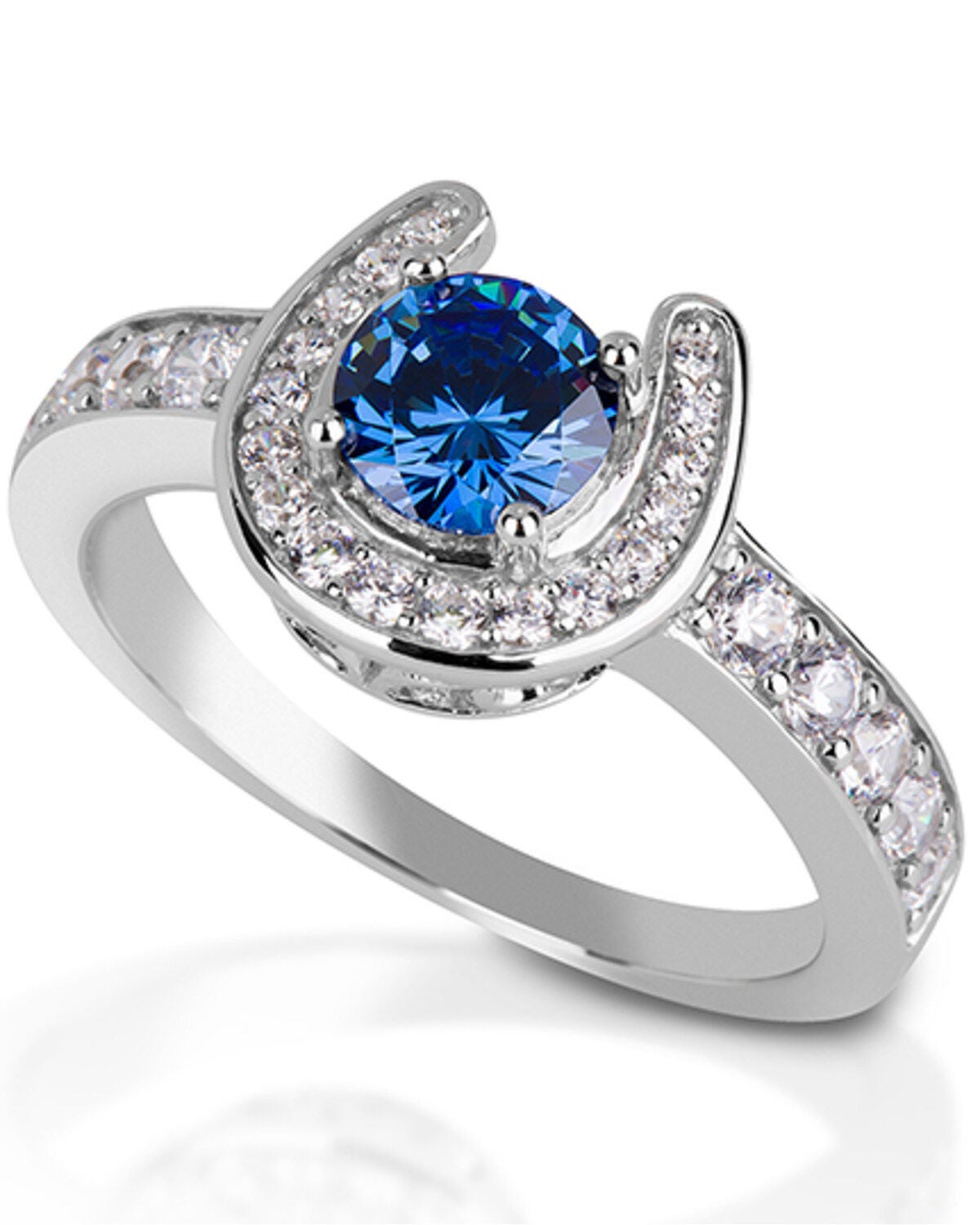 Kelly Herd Women's Sterling Silver Kiley Contemporary Horseshoe Ring, Silver, hi-res