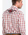 Roper Men's Large Fancy Plaid Long Sleeve Western Shirt , Red, hi-res