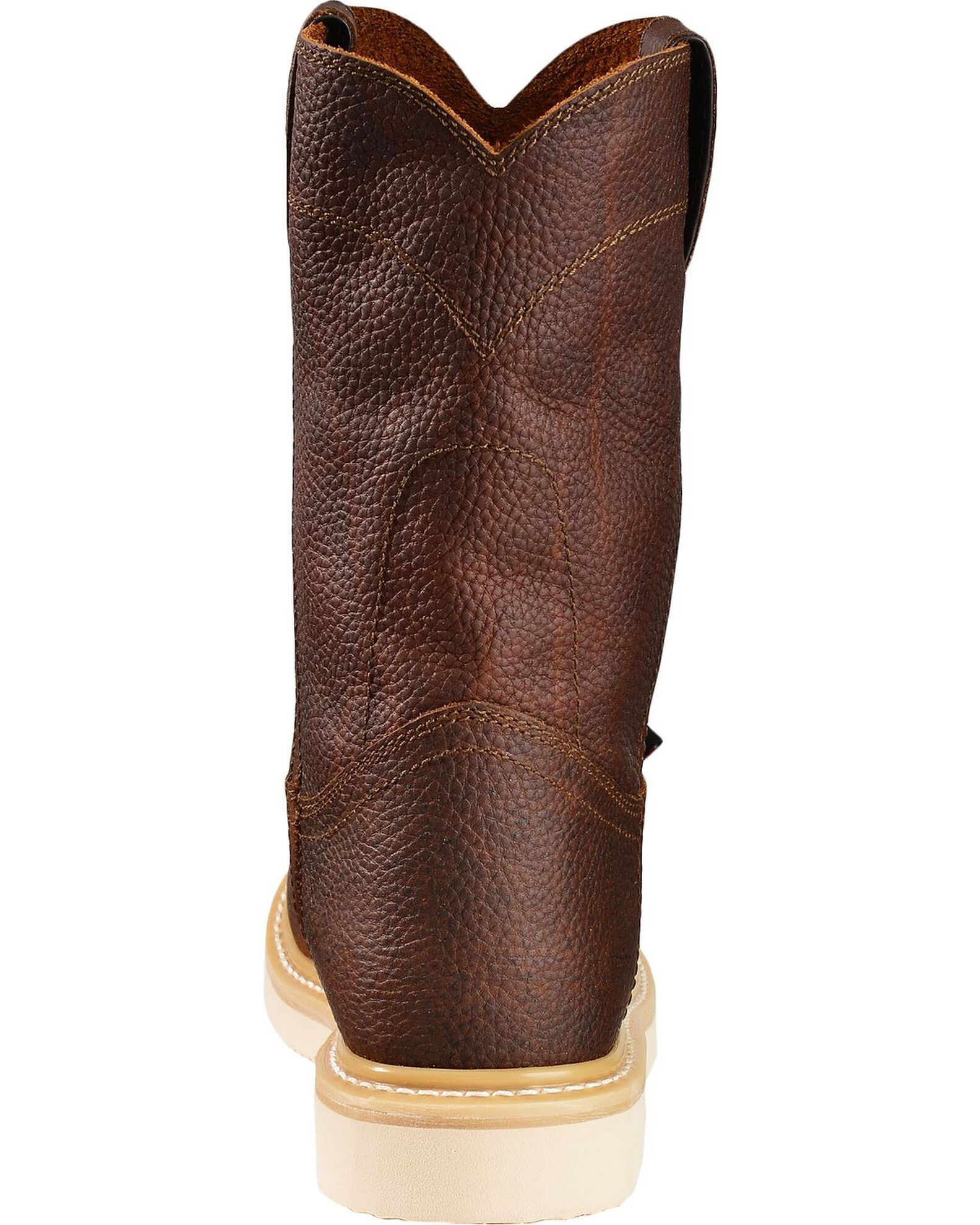 Image #7 - Justin Men's Axe Electrical Hazard Light Duty Pull On Work Boots - Soft Toe, Tan, hi-res