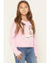Image #1 - Originality Girls' Cowboy Boot Sweater, Pink, hi-res