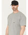 Image #3 - Ariat Men's Rebar Cotton Strong Workhog Short Sleeve Work T-Shirt, Grey, hi-res