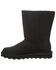 Image #3 - Bearpaw Women's Elle Short Vegan Casual Boots - Round Toe, Black, hi-res