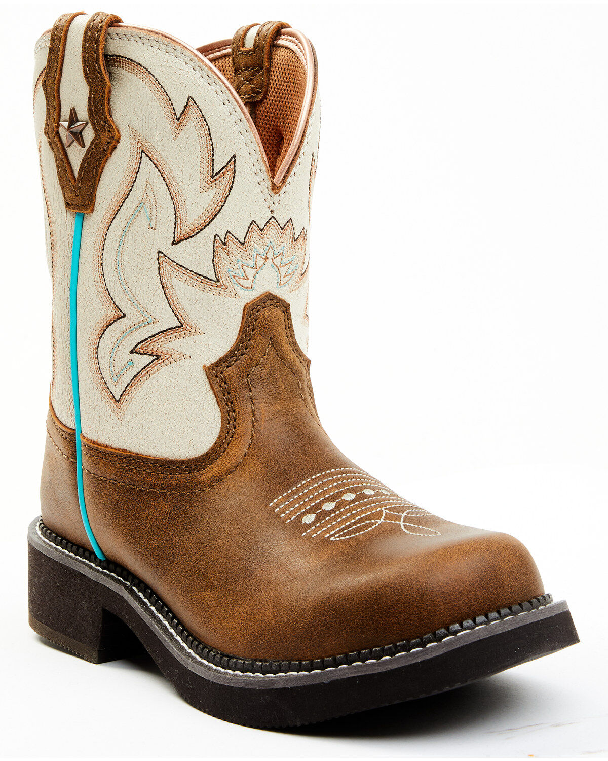Image #1 - Shyanne Women's Fillies Cambria Western Boots - Round Toe, Brown, hi-res