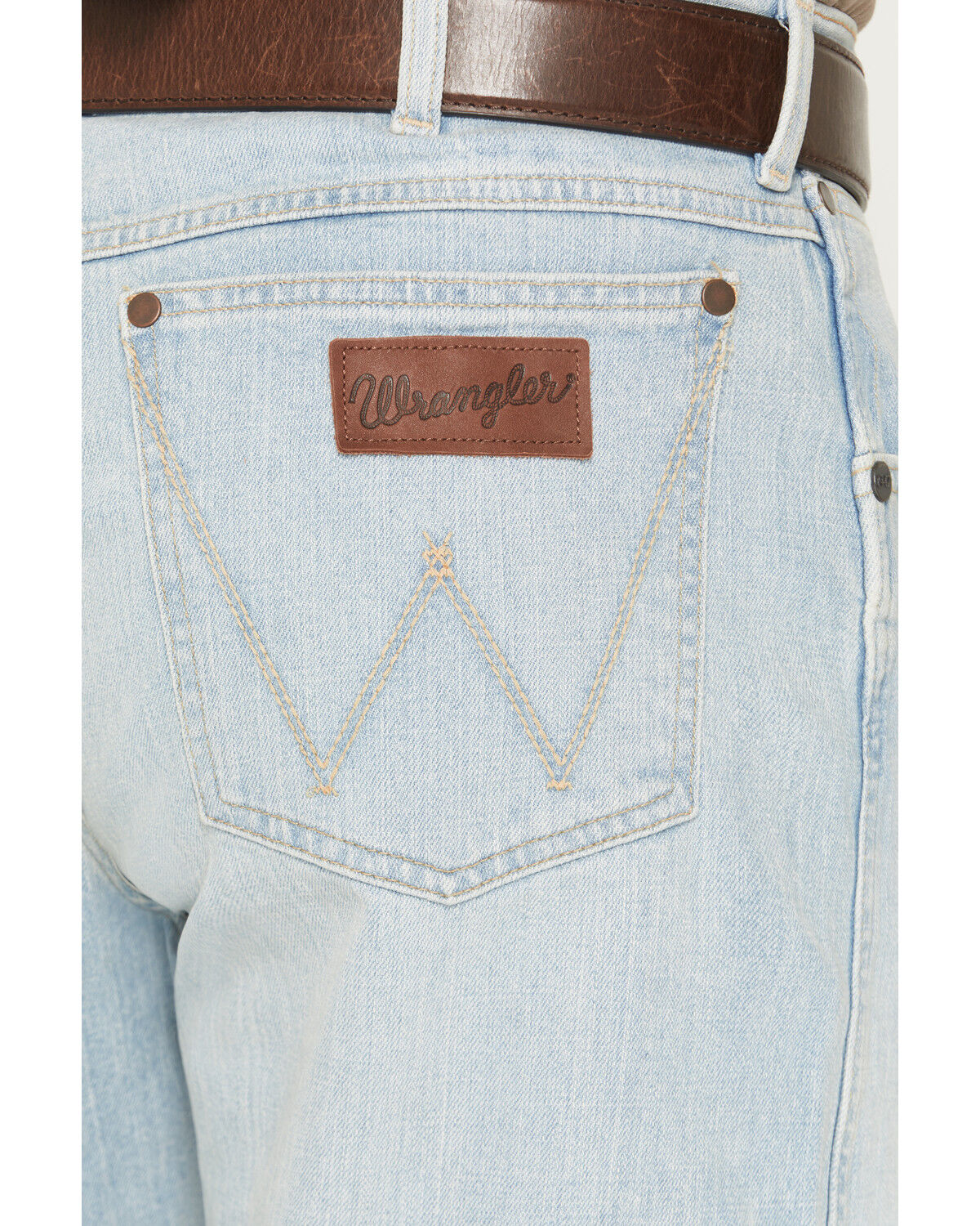 Product Name:  Wrangler Retro Men's Light Wash Relaxed Bootcut Stretch Denim Jeans