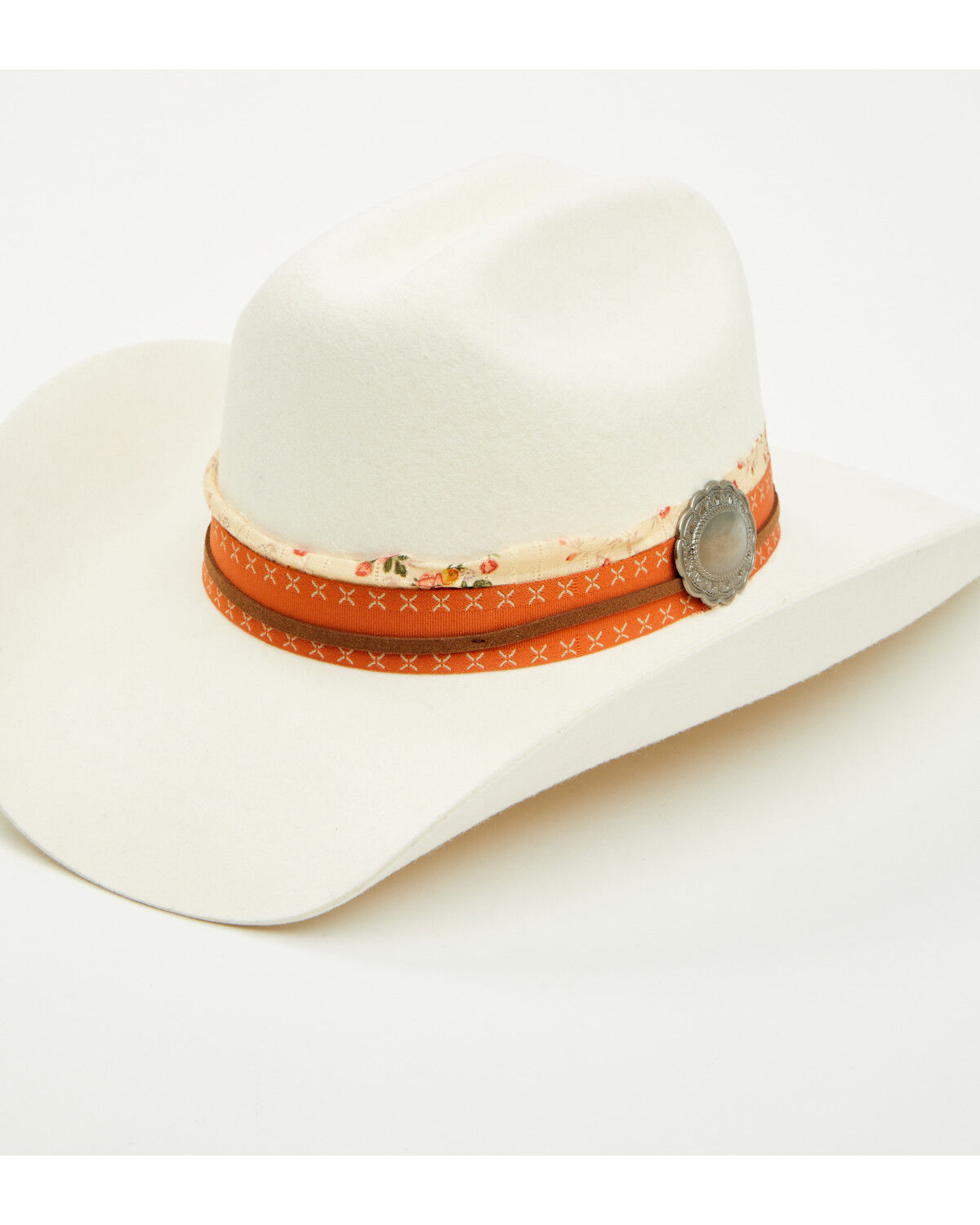 Image #1 - Shyanne Women's Concho Wool Cowboy Hat, Ivory, hi-res
